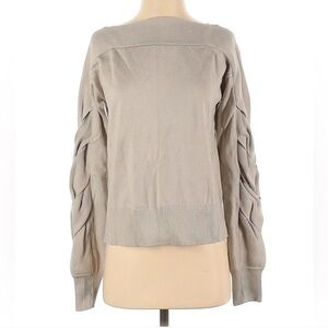 COS Neutral Statement Sleeve Knit Sweater Long Sleeve XS